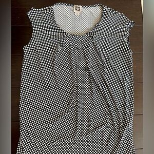 Anne Klein Monochrome Patterned Blouse